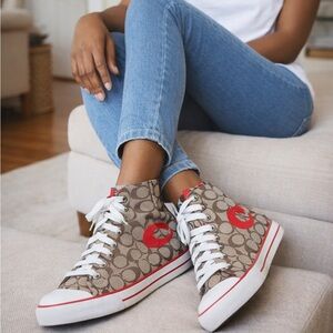 Women's Coach athletic high tops
